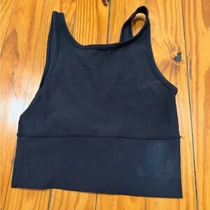 Womens size 4 lululemon bra tank. Deodorant stains on it- havent tried to wash